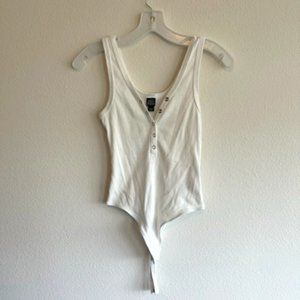 White Bodysuit -- SMALL